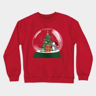 Penguin Tree Snowglobe Crewneck Sweatshirt